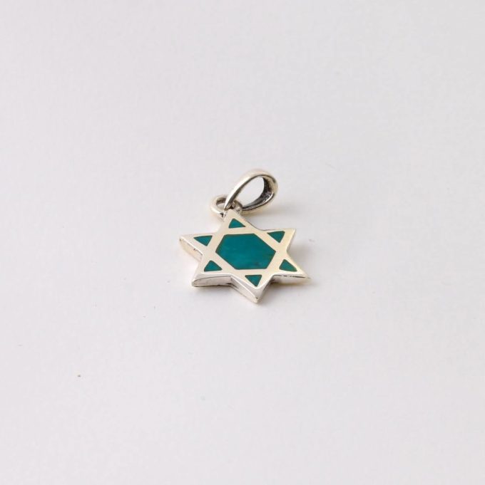 Eilat stone Star of David Pendant