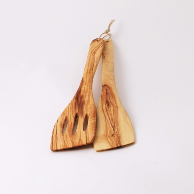 Olive Wood Salad Servers